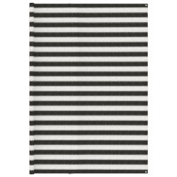vidaXL Alfombra de tienda de campaña 300x600 cm gris antracita blanca