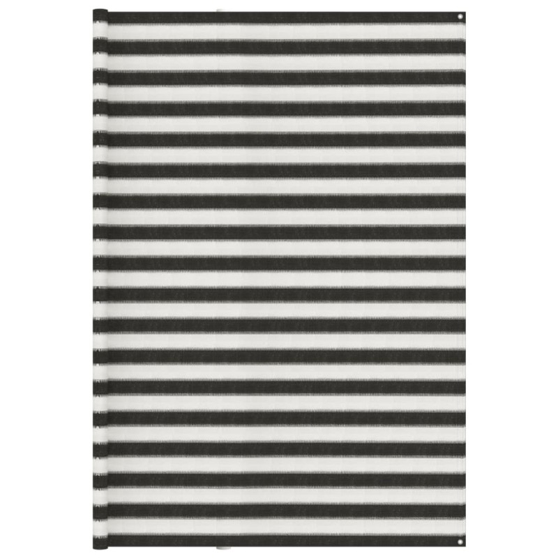 vidaXL Alfombra de tienda de campaña 300x600 cm gris antracita blanca