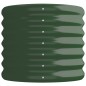 vidaXL Jardinera arriate acero recubrimiento polvo verde 114x40x36 cm vidaXL Jardinera arriate acero recubrimiento polvo verde 114x40x36 cm