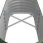 vidaXL Jardinera arriate acero recubrimiento polvo verde 114x40x36 cm vidaXL Jardinera arriate acero recubrimiento polvo verde 114x40x36 cm