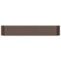 vidaXL Jardinera arriate acero recubrimiento polvo marrón 224x40x36 cm vidaXL Jardinera arriate acero recubrimiento polvo marrón 224x40x36 cm