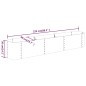 vidaXL Jardinera arriate acero recubrimiento polvo marrón 224x40x36 cm vidaXL Jardinera arriate acero recubrimiento polvo marrón 224x40x36 cm
