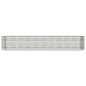 vidaXL Jardinera arriate acero recubrimiento polvo plata 224x40x36 cm vidaXL Jardinera arriate acero recubrimiento polvo plata 224x40x36 cm
