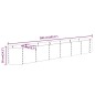 vidaXL Jardinera arriate acero recubrimiento polvo marrón 260x40x36 cm vidaXL Jardinera arriate acero recubrimiento polvo marrón 260x40x36 cm