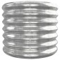 vidaXL Jardinera arriate acero recubrimiento polvo plata 260x40x36 cm vidaXL Jardinera arriate acero recubrimiento polvo plata 260x40x36 cm