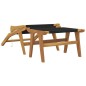 vidaXL Silla de jardín con reposapiés madera maciza teca y poliéster vidaXL Silla de jardín con reposapiés madera maciza teca y poliéster