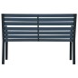 vidaXL Banco de jardín de madera maciza abeto gris 112 cm vidaXL Banco de jardín de madera maciza abeto gris 112 cm