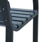 vidaXL Banco de jardín de madera maciza abeto gris 112 cm vidaXL Banco de jardín de madera maciza abeto gris 112 cm