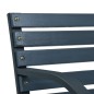 vidaXL Banco de jardín de madera maciza abeto gris 112 cm vidaXL Banco de jardín de madera maciza abeto gris 112 cm