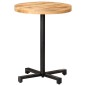 vidaXL Mesa de bistró redonda madera de mango rugosa Ø60x75 cm vidaXL Mesa de bistró redonda madera de mango rugosa Ø60x75 cm