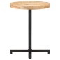 vidaXL Mesa de bistró redonda madera de mango rugosa Ø60x75 cm vidaXL Mesa de bistró redonda madera de mango rugosa Ø60x75 cm