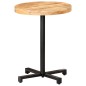 vidaXL Mesa de bistró redonda madera de mango rugosa Ø60x75 cm vidaXL Mesa de bistró redonda madera de mango rugosa Ø60x75 cm
