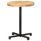 vidaXL Mesa de bistró redonda madera de mango rugosa Ø60x75 cm vidaXL Mesa de bistró redonda madera de mango rugosa Ø60x75 cm