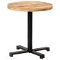 vidaXL Mesa de bistró redonda madera de mango rugosa Ø70x75 cm vidaXL Mesa de bistró redonda madera de mango rugosa Ø70x75 cm