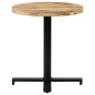 vidaXL Mesa de bistró redonda madera de mango rugosa Ø70x75 cm vidaXL Mesa de bistró redonda madera de mango rugosa Ø70x75 cm