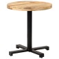 vidaXL Mesa de bistró redonda madera de mango rugosa Ø70x75 cm vidaXL Mesa de bistró redonda madera de mango rugosa Ø70x75 cm