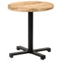 vidaXL Mesa de bistró redonda madera de mango rugosa Ø70x75 cm vidaXL Mesa de bistró redonda madera de mango rugosa Ø70x75 cm