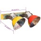 vidaXL Lámpara de pared industrial multicolor E27 45x25 cm vidaXL Lámpara de pared industrial multicolor E27 45x25 cm