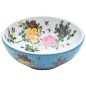 vidaXL Lavabo sobre encimera redondo cerámica multicolor Φ41x14 cm