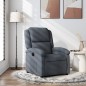 vidaXL Sillón reclinable de terciopelo gris oscuro vidaXL Sillón reclinable de terciopelo gris oscuro