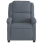 vidaXL Sillón reclinable de terciopelo gris oscuro vidaXL Sillón reclinable de terciopelo gris oscuro