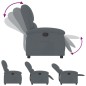 vidaXL Sillón reclinable de terciopelo gris oscuro vidaXL Sillón reclinable de terciopelo gris oscuro