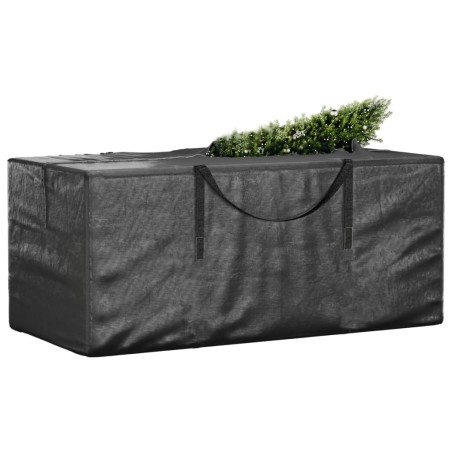 vidaXL Bolsas para guardar árbol de Navidad 2 uds polietileno negro