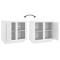 vidaXL Aparador blanco 80x40x75 cm vidaXL Aparador blanco 80x40x75 cm
