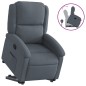 vidaXL Sillón reclinable elevable terciopelo gris oscuro vidaXL Sillón reclinable elevable terciopelo gris oscuro