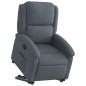 vidaXL Sillón reclinable elevable terciopelo gris oscuro vidaXL Sillón reclinable elevable terciopelo gris oscuro