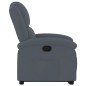 vidaXL Sillón reclinable elevable terciopelo gris oscuro vidaXL Sillón reclinable elevable terciopelo gris oscuro