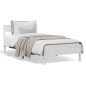 vidaXL Estructura de cama con cabecero madera pino blanco 75x190 cm vidaXL Estructura de cama con cabecero madera pino blanco 75x190 cm