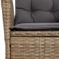 vidaXL Set comedor de jardín 7 pzas con cojines ratán sintético beige vidaXL Set comedor de jardín 7 pzas con cojines ratán sintético beige