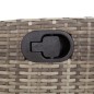 vidaXL Set comedor de jardín 3 piezas con cojines ratán sintético gris vidaXL Set comedor de jardín 3 piezas con cojines ratán sintético gris