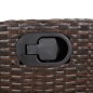 vidaXL Set comedor para jardín 9 pzas y cojines ratán sintético marrón vidaXL Set comedor para jardín 9 pzas y cojines ratán sintético marrón