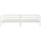 vidaXL Sofá cama de madera maciza de pino blanco 90x200 cm vidaXL Sofá cama de madera maciza de pino blanco 90x200 cm