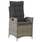 vidaXL Set comedor de jardín 5 piezas con cojines ratán sintético gris vidaXL Set comedor de jardín 5 piezas con cojines ratán sintético gris
