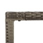 vidaXL Set comedor de jardín 5 piezas con cojines ratán sintético gris vidaXL Set comedor de jardín 5 piezas con cojines ratán sintético gris
