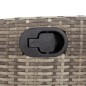 vidaXL Set comedor jardín 7 pzas y cojines ratán sintético gris vidaXL Set comedor jardín 7 pzas y cojines ratán sintético gris