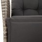 vidaXL Set comedor jardín 7 pzas y cojines ratán sintético gris vidaXL Set comedor jardín 7 pzas y cojines ratán sintético gris