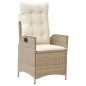 vidaXL Set comedor de jardín 7 pzas con cojines ratán sintético beige vidaXL Set comedor de jardín 7 pzas con cojines ratán sintético beige