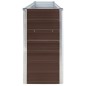 vidaXL Jardinera elevada de acero galvanizado marrón 320x40x77 cm vidaXL Jardinera elevada de acero galvanizado marrón 320x40x77 cm