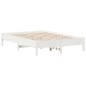 vidaXL Estructura de cama madera maciza de pino blanco 120x200 cm vidaXL Estructura de cama madera maciza de pino blanco 120x200 cm