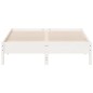 vidaXL Estructura de cama madera maciza de pino blanco 120x200 cm vidaXL Estructura de cama madera maciza de pino blanco 120x200 cm