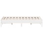 vidaXL Estructura de cama madera maciza de pino blanco 120x200 cm vidaXL Estructura de cama madera maciza de pino blanco 120x200 cm