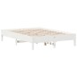 vidaXL Estructura de cama madera maciza de pino blanco 120x200 cm vidaXL Estructura de cama madera maciza de pino blanco 120x200 cm