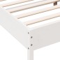 vidaXL Estructura de cama madera maciza de pino blanco 120x200 cm vidaXL Estructura de cama madera maciza de pino blanco 120x200 cm