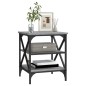 vidaXL Mesa auxiliar madera contrachapada gris Sonoma 40x42x50 cm vidaXL Mesa auxiliar madera contrachapada gris Sonoma 40x42x50 cm