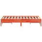 vidaXL Estructura de cama madera maciza pino marrón cera 140x200 cm vidaXL Estructura de cama madera maciza pino marrón cera 140x200 cm