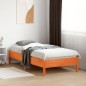 vidaXL Estructura de cama madera maciza de pino marrón cera 90x190 cm vidaXL Estructura de cama madera maciza de pino marrón cera 90x190 cm